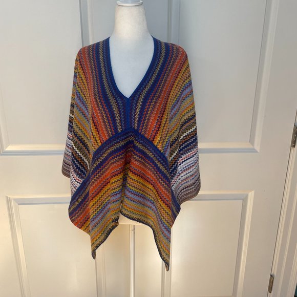 Missoni Sweaters - Last Piece!!! Made In Italy Wool Patterned Poncho from MISSONI